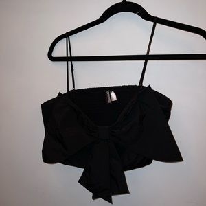 H&M crop top with bow